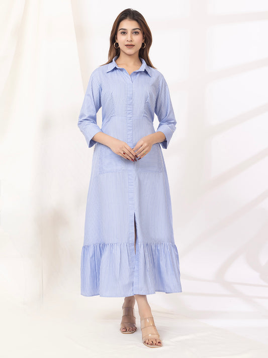Sky Breeze Midi Dress