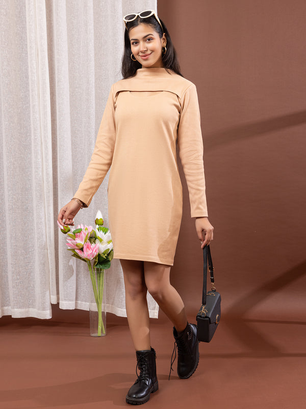 Luna Rib-Knit Short Dress