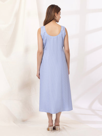 Sky Breeze Flared Dress