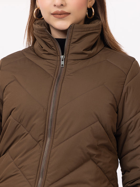 Long Rustic Puffer Jacket