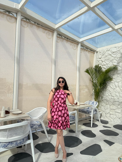 Floral Print Fit & Flare Dress