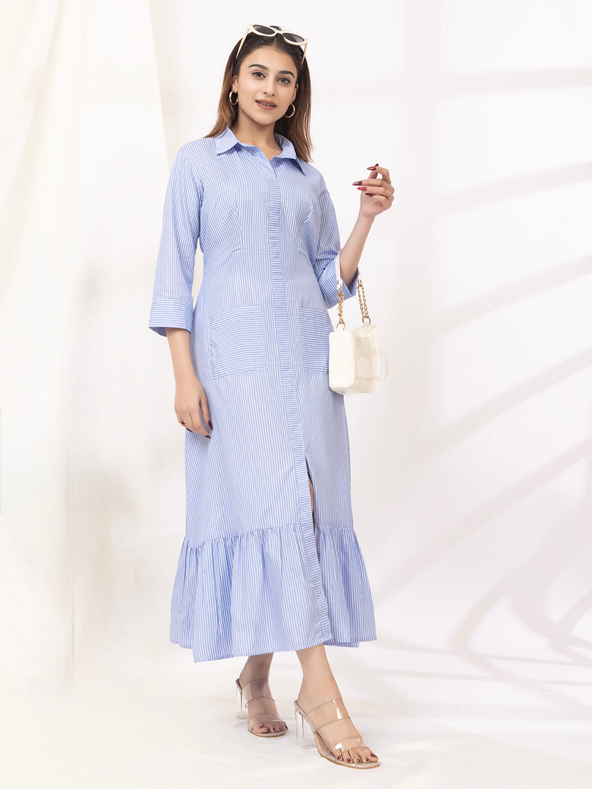 Sky Breeze Midi Dress