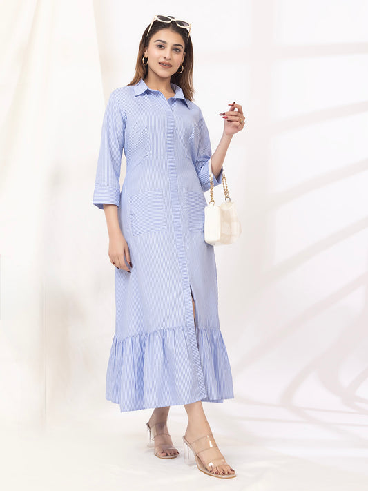 Sky Breeze Midi Dress