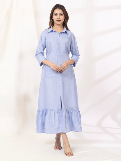 Sky Breeze Midi Dress