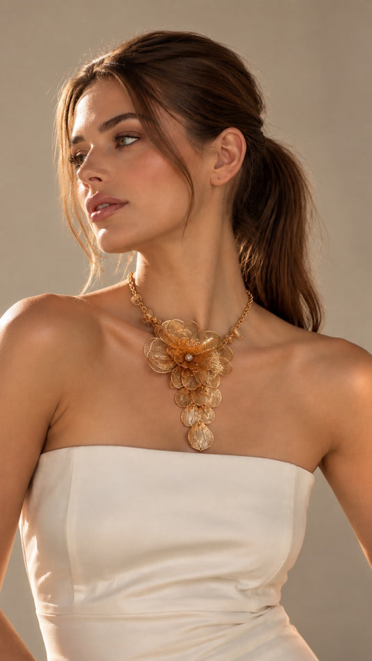 Golden Blossom Necklace