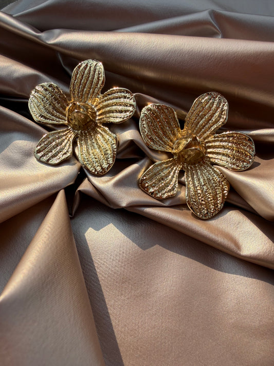 Gold Plated - Flower Earring