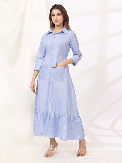 Sky Breeze Midi Dress