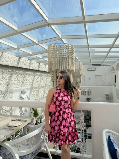 Floral Print Fit & Flare Dress