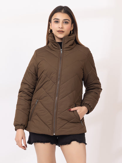 Long Rustic Puffer Jacket