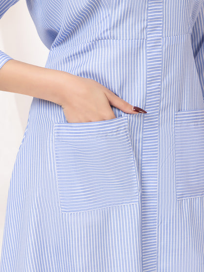 Sky Breeze Midi Dress
