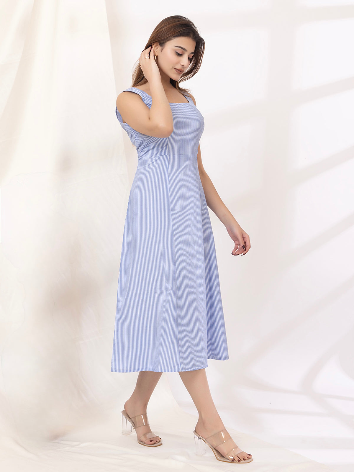 Sky Breeze Flared Dress