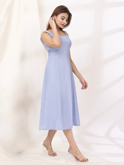 Sky Breeze Flared Dress
