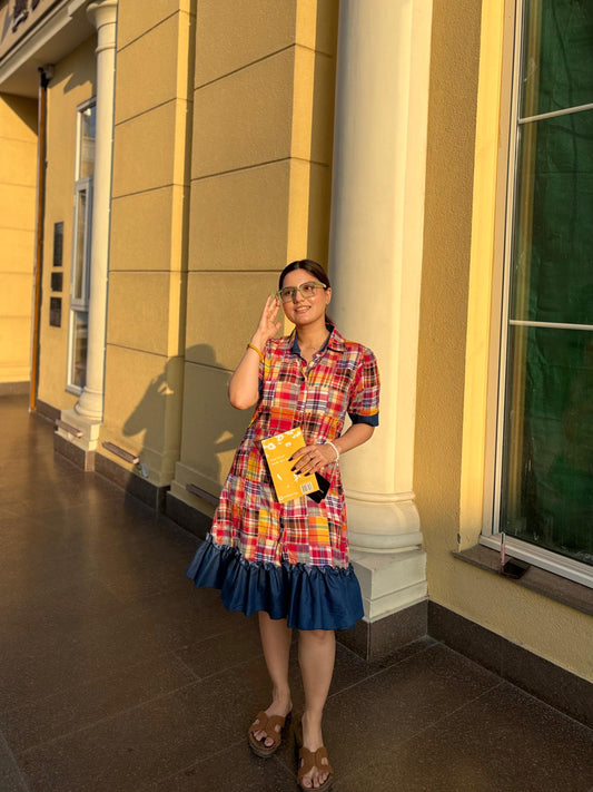 MULTICOLOR POP SHIRT DRESS
