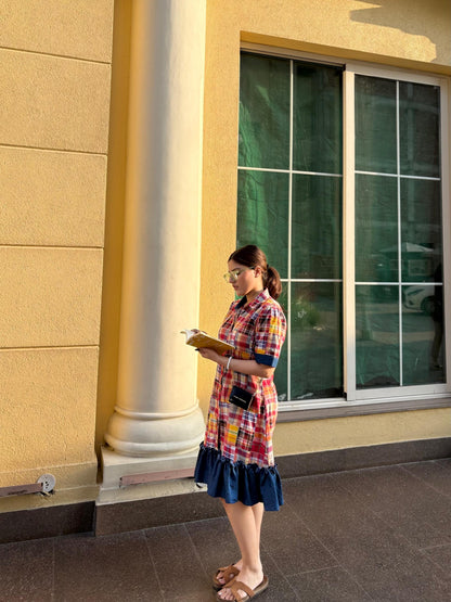 MULTICOLOR POP SHIRT DRESS